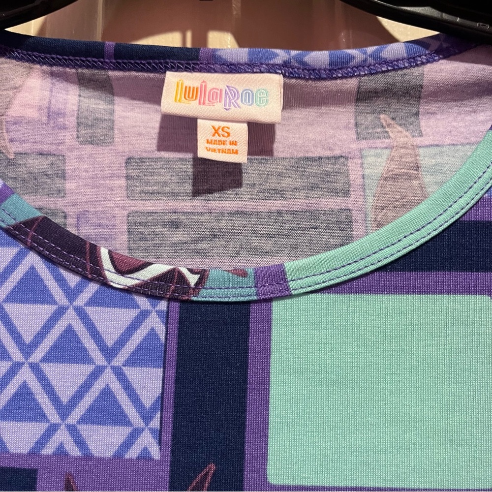 LuLaRoe Disney Maleficent Irma Top Size XS Villians - Picture 3 of 4